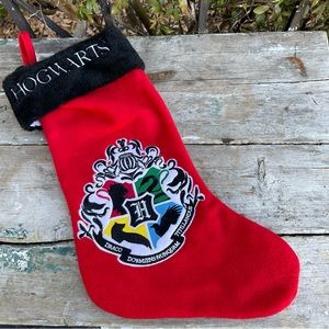 Hogwarts Harry Potter red Christmas stocking